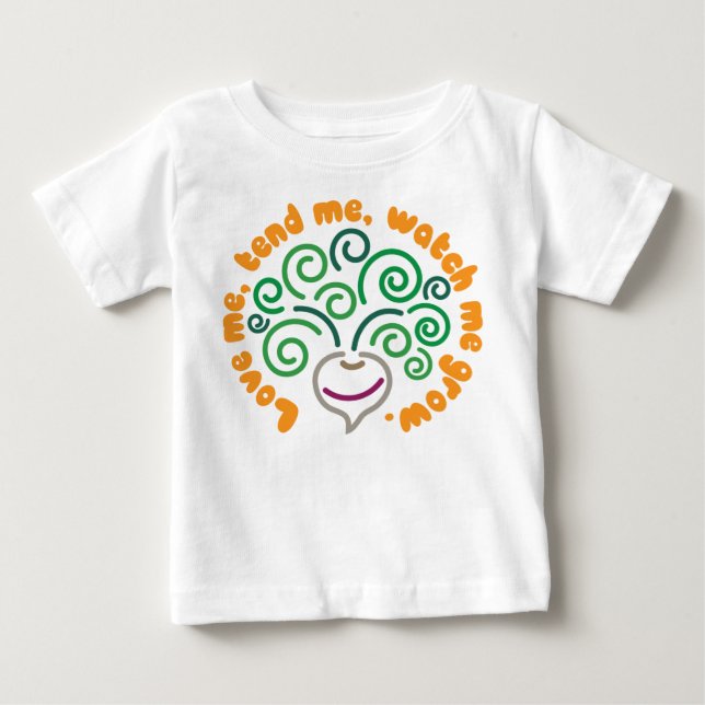 Liebe ich Baby-Gemüse-Shirt Baby T-shirt (Vorderseite)