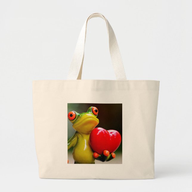 Liebe....Ich bin Lonley Jumbo Stoffbeutel (Vorne)