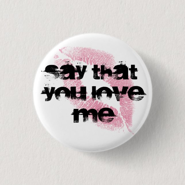 Liebe ich Button (Vorderseite)