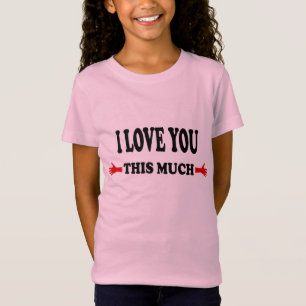 LIEBE! Ich liebe dich so sehr Offene Arme T-Shirt