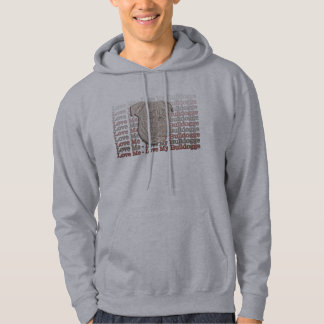 Liebe ich - Liebe mein Bulldogge Hoodie