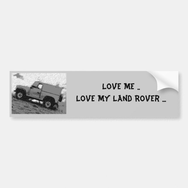 Liebe ich. Liebe mein Geländewagen… Autoaufkleber (Vorne)