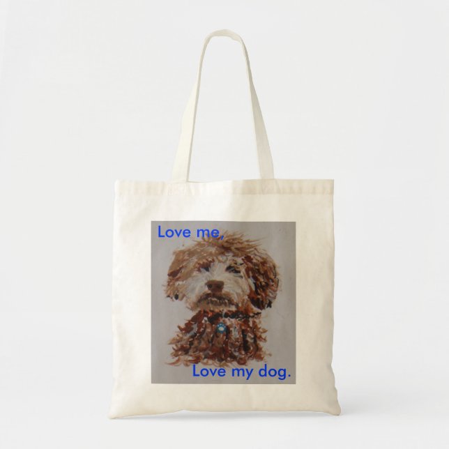 Liebe ich, Liebe mein Hund Tragetasche (Vorne)