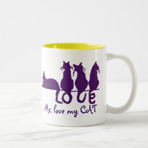 Liebe ich, Liebe meine Katze 15oz Tasse