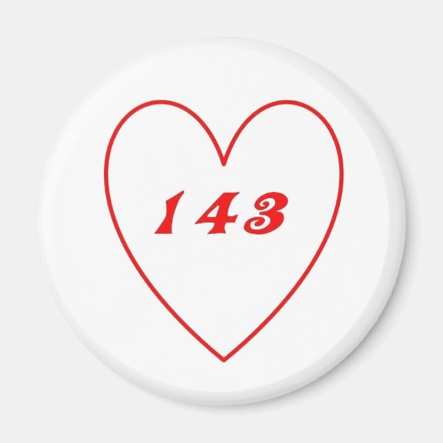 Liebe, ich Liebe Sie Magnet (Vorne)