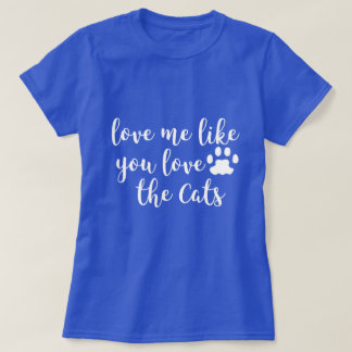 Liebe Ich mag dich Liebe Shirt der Katzen
