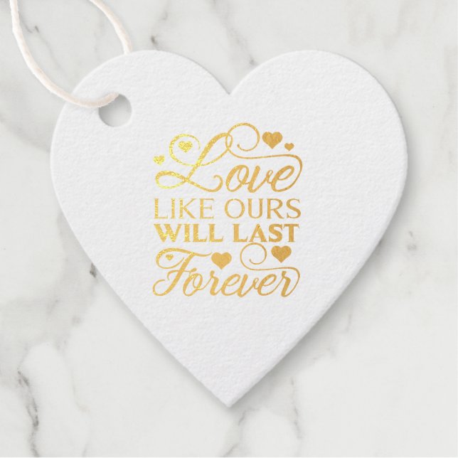 Liebe Ich mag unsere Geschenkanhänger (Vorderseite)