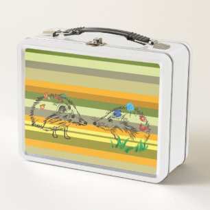 Liebe Igel Herbst zeichnend Lunchbox