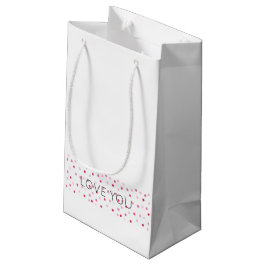 LIEBE IHR Artisan Pink Polka Dots Sweet Valentine Kleine Geschenktüte