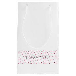 LIEBE IHR Artisan Pink Polka Dots Sweet Valentine Kleine Geschenktüte