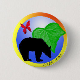 Liebe Ihr Erdknopf Button