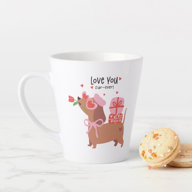 Liebe Ihr ewig Niedlicher französischer Dackel Hun Milchtasse (Beispiel)