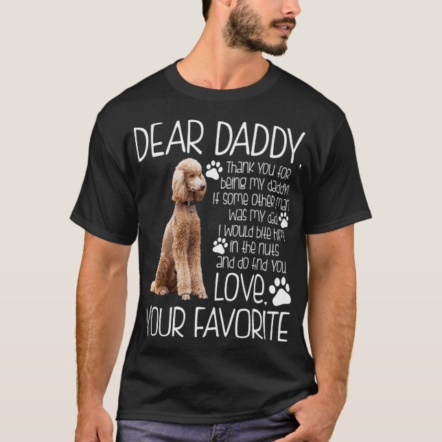 Liebe Ihr Lieblingspudel-Hundet-shirt T-Shirt (Vorderseite)