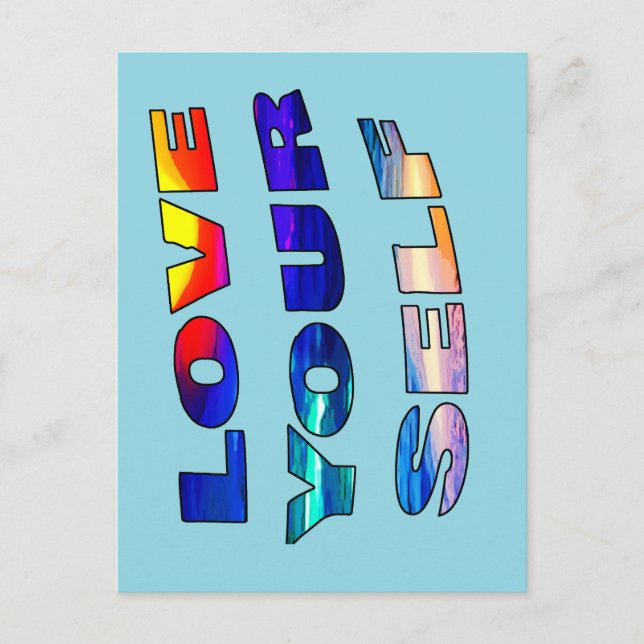 Liebe Ihr Selbst - Postkarte (Vorderseite)