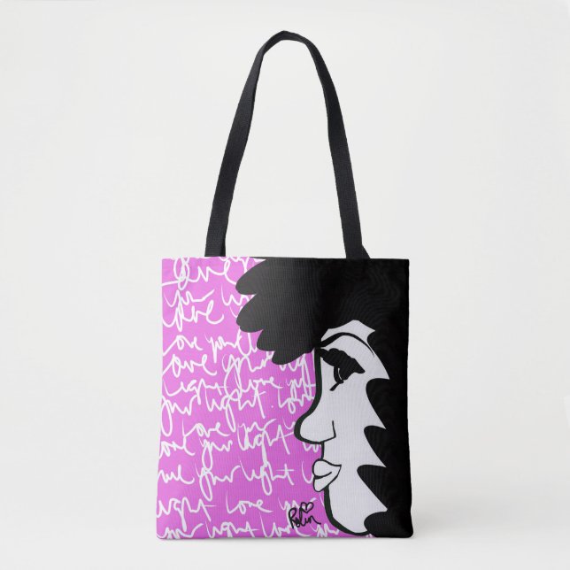 Liebe Ihre Licht-Leinwand-Taschen Tasche (Vorderseite)