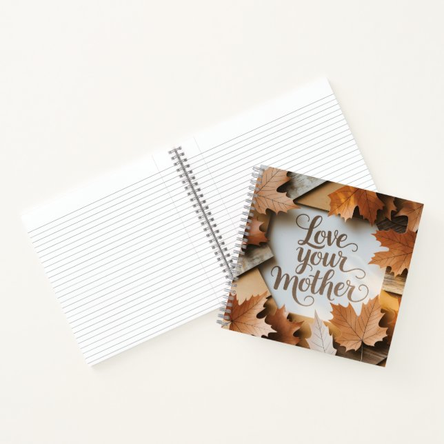 Liebe Ihre Mutter Luxus Herbstlaube Premium Art Notizbuch (Innenseite)