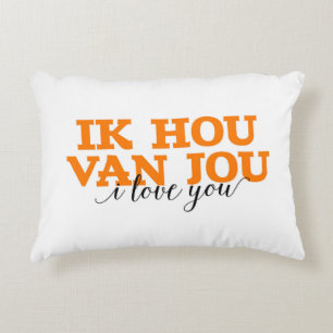 Liebe Ik Hou Van Jou/I Sie niederländische Wörter Dekokissen