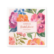Liebe im blumengeschmückten Brautparty Tischdekor