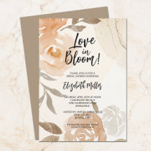 Liebe im blutarmen rustikalen Pfirsich Blume Braut