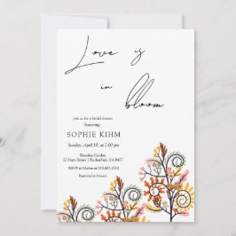 Liebe im blutfarbigen Brautparty Einladung