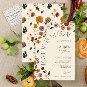 Liebe im blutrustikalen Brautparty Einladung