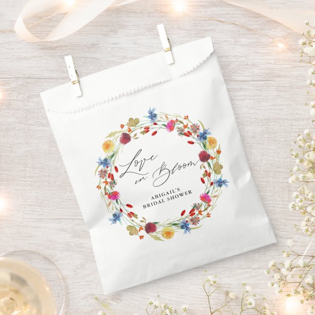 Liebe im Brautparty Bloom Wildblume Geschenktütchen (Ausgeschnitten)