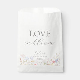 Liebe im Brautparty Blume Bar-Zeichen Geschenktütchen