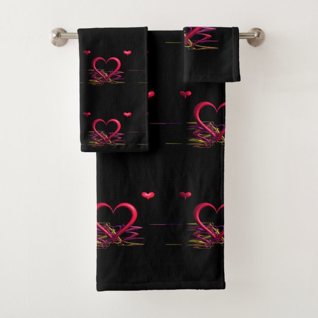 Liebe im Darkness Bath Handtuch Set (Insitu)