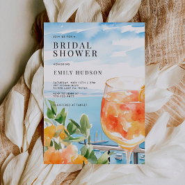 Liebe im ersten Spritz Amalfi-Brautparty Einladung