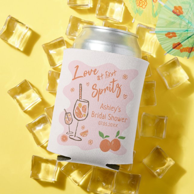 Liebe im ersten Spritz Brautparty Can Cooler Dosenkühler (In Situ Sommer)