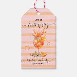 Liebe im ersten Spritz-Brautparty Geschenkanhänger