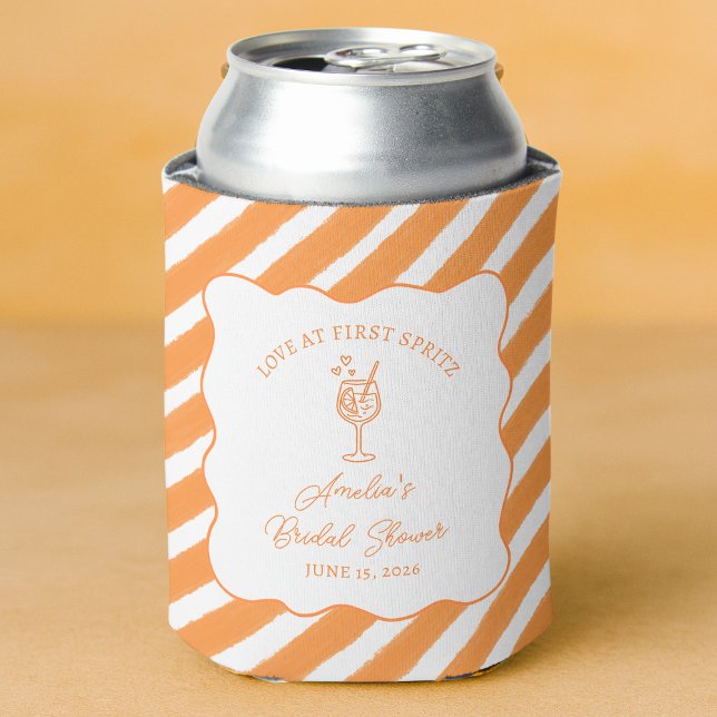 Liebe im ersten Spritz Brautparty Italienisch Aper Dosenkühler (Von Creator hochgeladen)