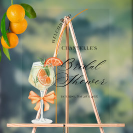 Liebe im ersten Spritz Brautparty Willkommen Acrylschild