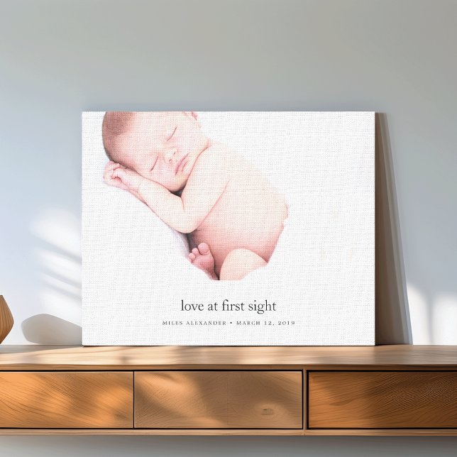 Liebe im First Sight Baby Foto Leinwanddruck (Von Creator hochgeladen)