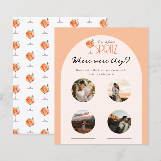Liebe im First Spritz Bridal Foto Wo waren sie? (Vorne/Hinten)