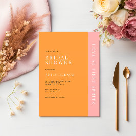 Liebe im First Spritz Modernes Brautparty Einladung