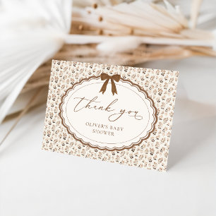 Liebe im Herbst Babyshower Dankeskarten Dankeskarte