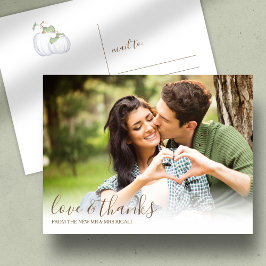 Liebe im Herbst Postkarte