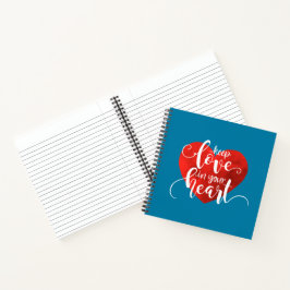 Liebe im Herzen behalten Valentine | Notizbuch