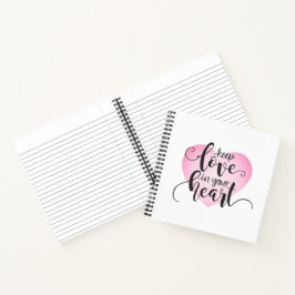 Liebe im Herzen behalten Valentine | Notizbuch