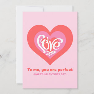 Liebe im Herzen - Perfekte Valentinstag-Karte Feiertagskarte