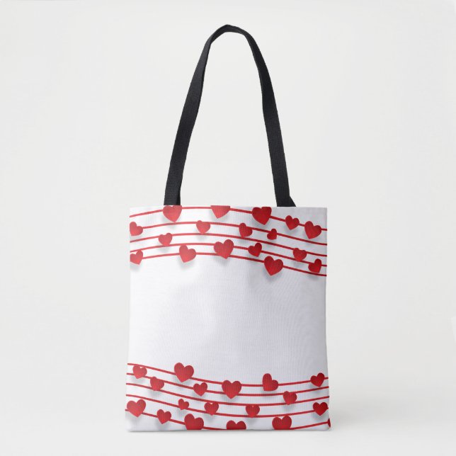 Liebe im Hintergrund Tasche (Vorderseite)