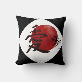 Liebe im Kanji Kissen