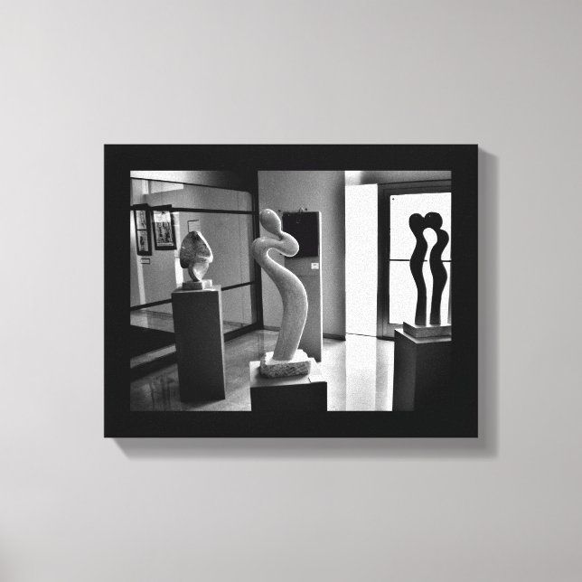 Liebe im Museum Leinwanddruck (Vorderseite)