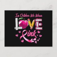 LIEBE im Oktober tragen wir Pink-Lehrer Brustkrebs