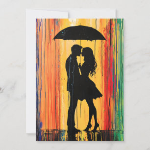 Liebe im Regenbogen Feiertagskarte