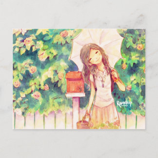 Liebe im Sommer Postkarte