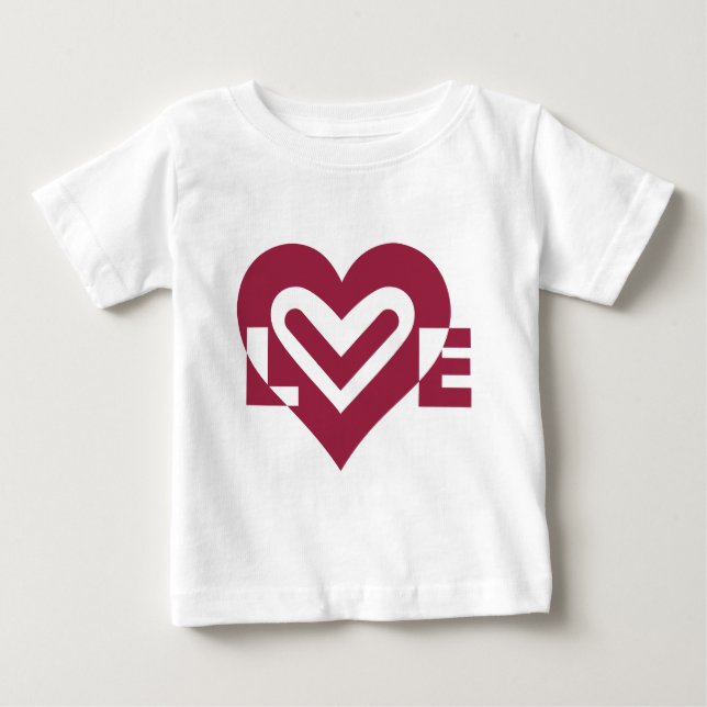 Liebe im Wein Lila Baby T-shirt (Vorderseite)