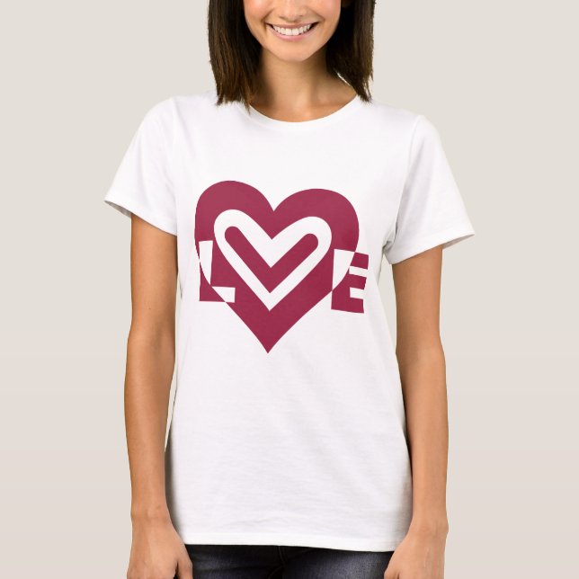 Liebe im Wein Lila T-Shirt (Vorderseite)