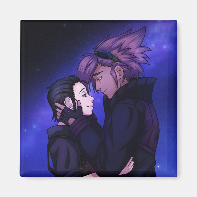 Liebe im Weltraum Magnet (Vorne)